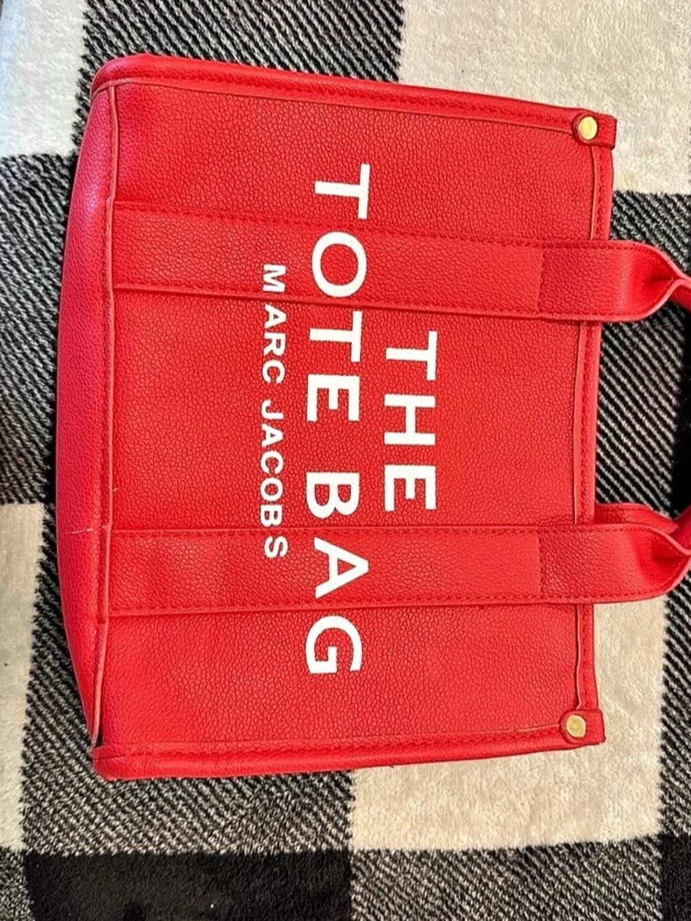 Marc Jacobs The Leather Small Tote Bag Red